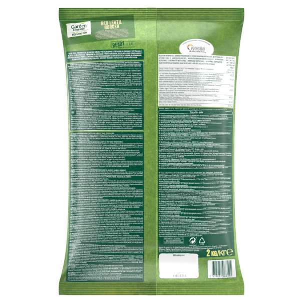 garden gourmet lentil burger backpack