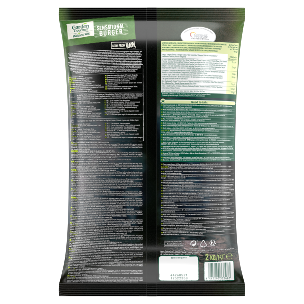 garden gourmet sensational burger 2kg backpack