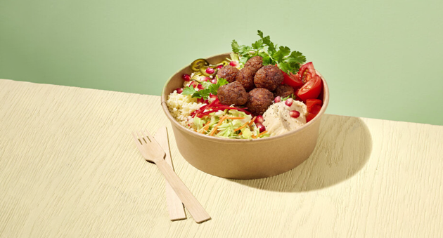 Mezze Poké Bowl with Garden Gourmet Balls