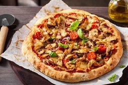 pulled fillet sambal pizza staand