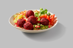 Taboulé bowl préparé avec les Falafels de Betterave Rouge Garden Gourmet®