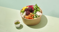 Mediterranean Poké Bowl-with Garden Gourmet Beetroot Falafel