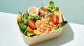 nicoise salad with garden gourmet vuna vegan