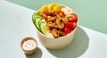 veggie love poke bowl vegan pieces