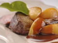 Magret de canard sauvage au vin rouge